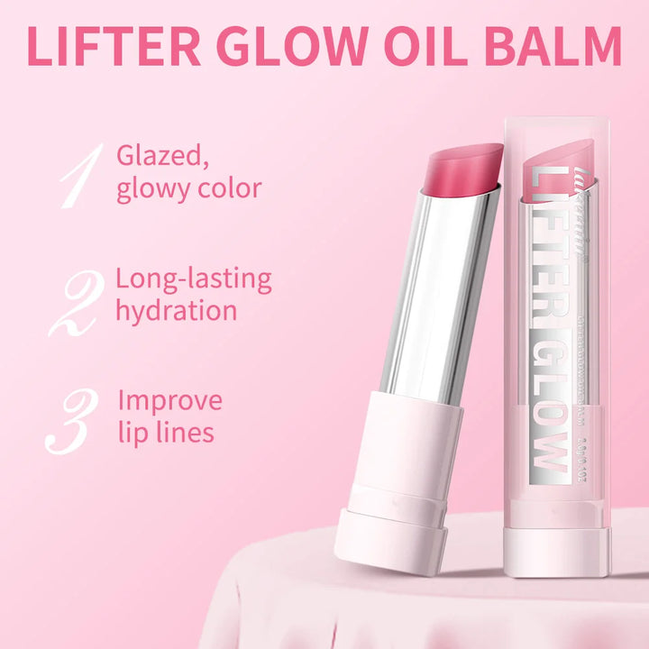 Lifter Glow Lip Oil Balm Deep Nourishing Smooth-melt Texture Glossy Glazed Lip Effect Moisturizing Lip Balm Natural Lip Makeup