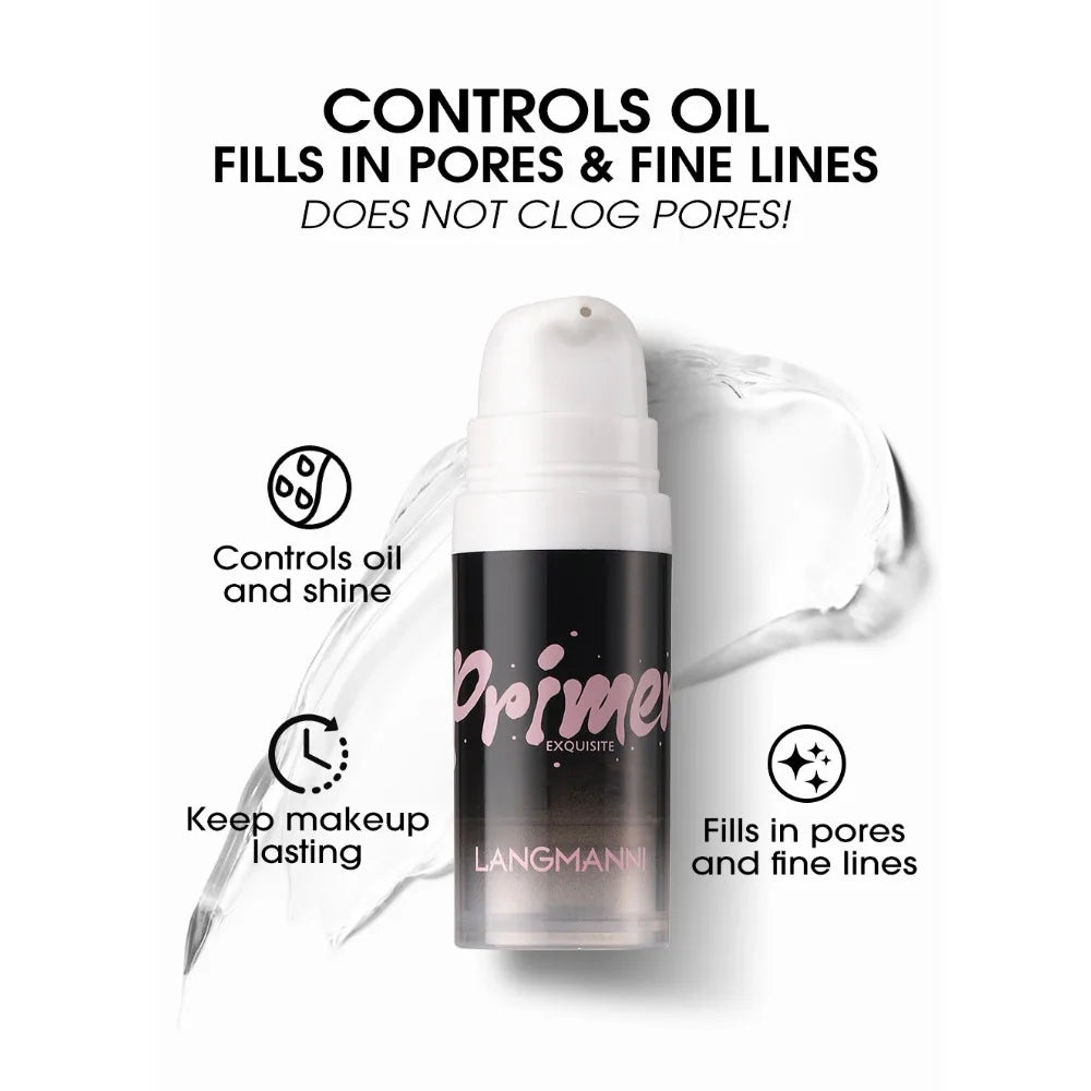Poreless Face Primer Gel Oil Control Pre Makeup Smooth Skin Moisturizes Transparent Base Foundation Natural Matte Long lasting