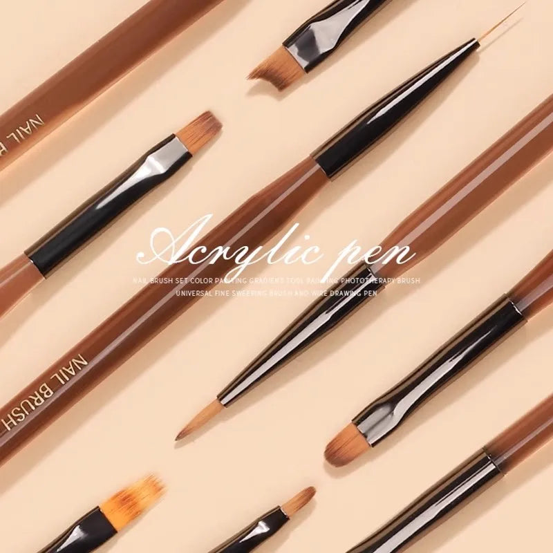 Nail Brushes - Art Acrylic Gel Kolinsky Brush Manicure Supplies Tools Accessories Products Stuff Nail Tech Brushes Things