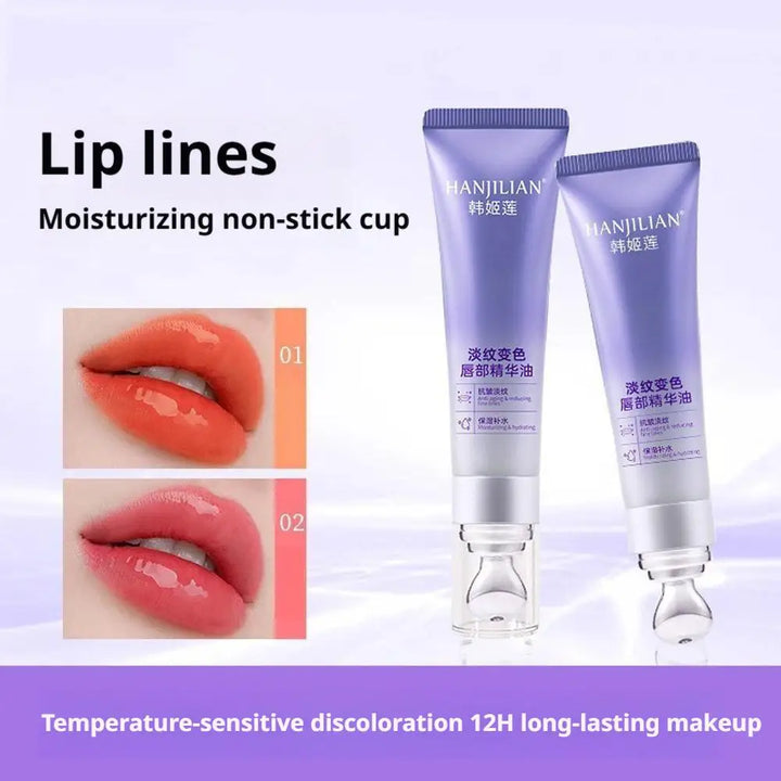 2 Colors Instant Lip Plumping Essential Oil Nourishing Antiwrinkle Moisturising Lip Care Ultimate Plumping Lip Gloss Serum
