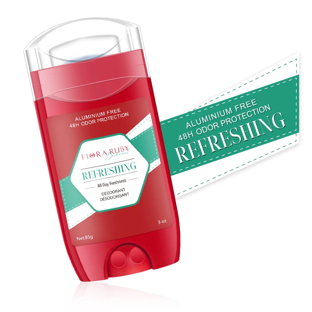 Aluminum Free Deodorant for Men,48H Odor Protection,48H Freshness & Lasting,with Sandalwood Cedarwood Scent,85g/3OZ