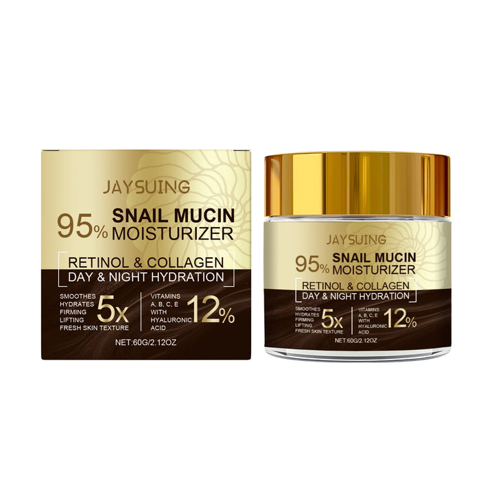 95% Snail Mucin Moisturizer Collagen Rejuvenating Anti Aging Wrinkles Firm Lift Brighten Retinol Hyaluronic Acid Day Night Cream
