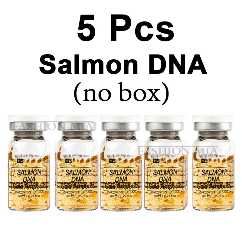 Korea 8ml Salmon DNA Gold Ampoule Skin Booster Serum Starter Kit Face BB Cream Moisturizing Rejuvenation Skin Care