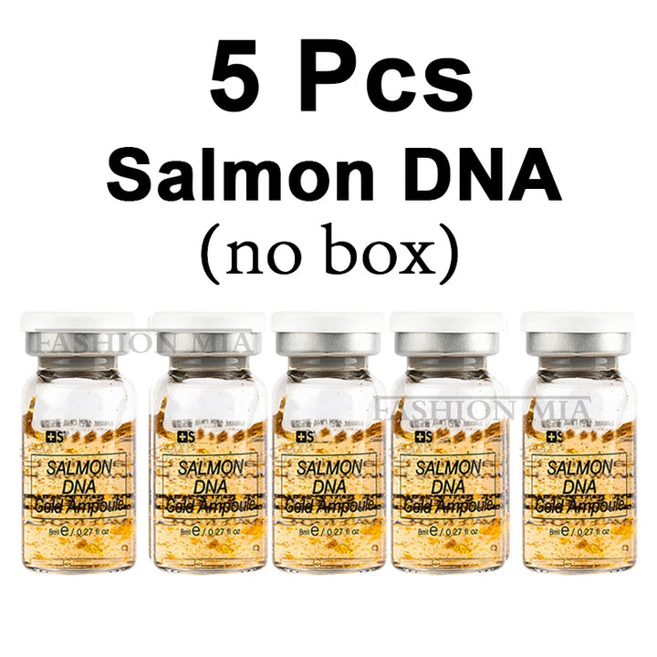 Korea 8ml Salmon DNA Gold Ampoule Skin Booster Serum Starter Kit Face BB Cream Moisturizing Rejuvenation Skin Care