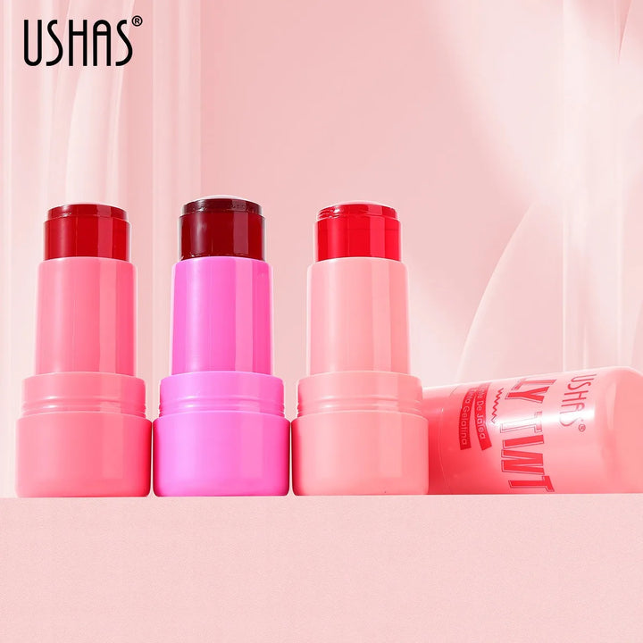 Milk Jelly Blush Stick Lip Cheek Stain Water Blusher Lip Gloss Matte Eyeshadow Long Lasting Brighten Facial Contour Rouge Makeup