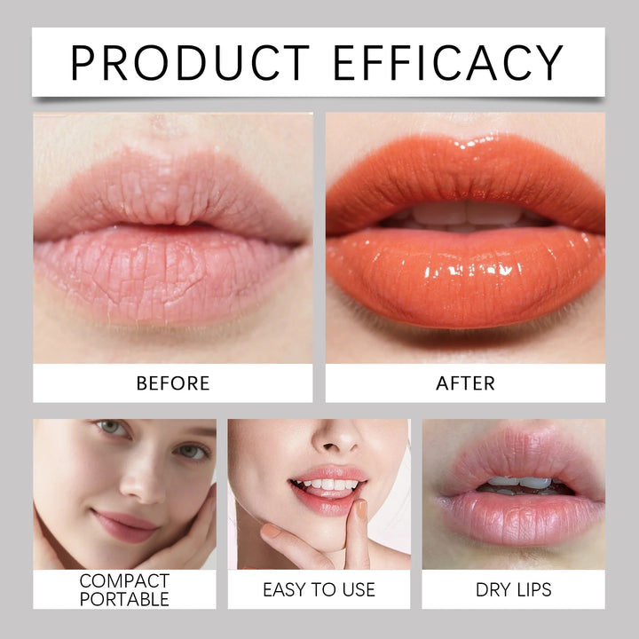 zephoco Lip Plumping Serum Hydrating Gloss Treatment For Dry Chapped Lips Moisturizing Care Volumizing Enhancer Soft Smooth