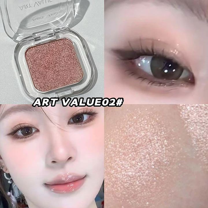 ART VALUE Single Color Eyeshadow Palette, Long-lasting, Matte & Shimmer Finish, No Fallout, Multi-color Eyeshadow for Makeup