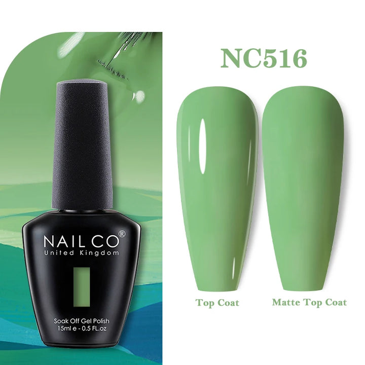NAILCO 131Colors Vernis Semi Permanent UV Varnish Gel Nail Polish Nails Art Gel Manicure TOP BASE Varnish Hybrid