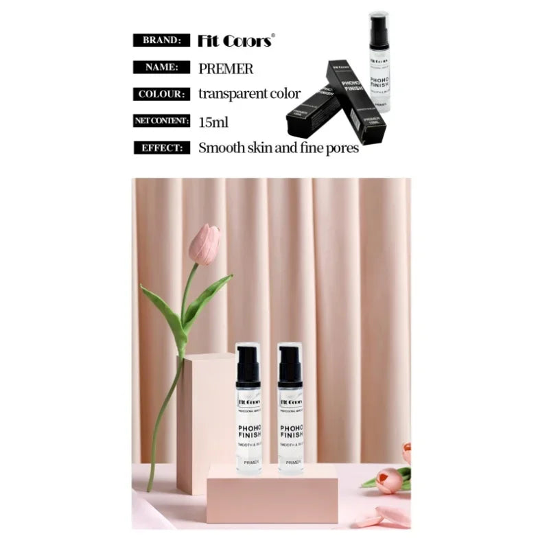 15ml Makeup Primer Face Moisturizer - Pore Minimizing Oil-Control Foundation Base for Long-Lasting Wear Invisible Cosmetic Prim