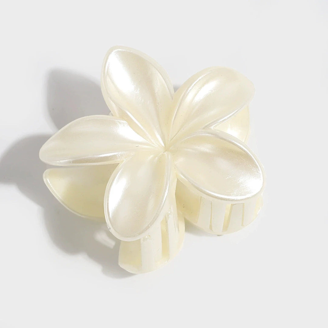 Korean Hawaiian Gradient Flower Hair Claw Clip For Women Girl Fashion Plastic Non Slip Hold Hairpin Barrette Hair Accessories