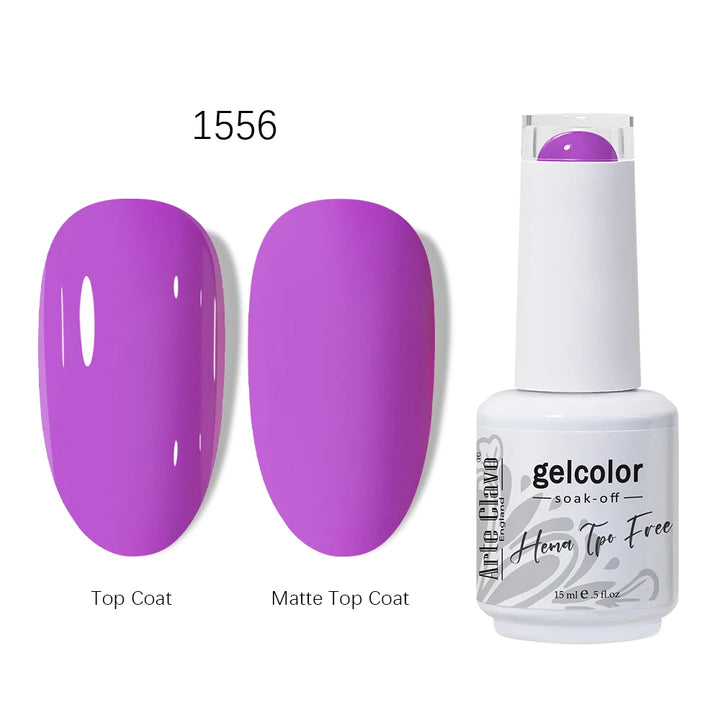 Arte Clavo 15ml HEMA TPO FREE Gel Nail Polish Pink Hybrid Nail Manicure Semi-permanent Enamels Varnish For UV LED Nails Supplies