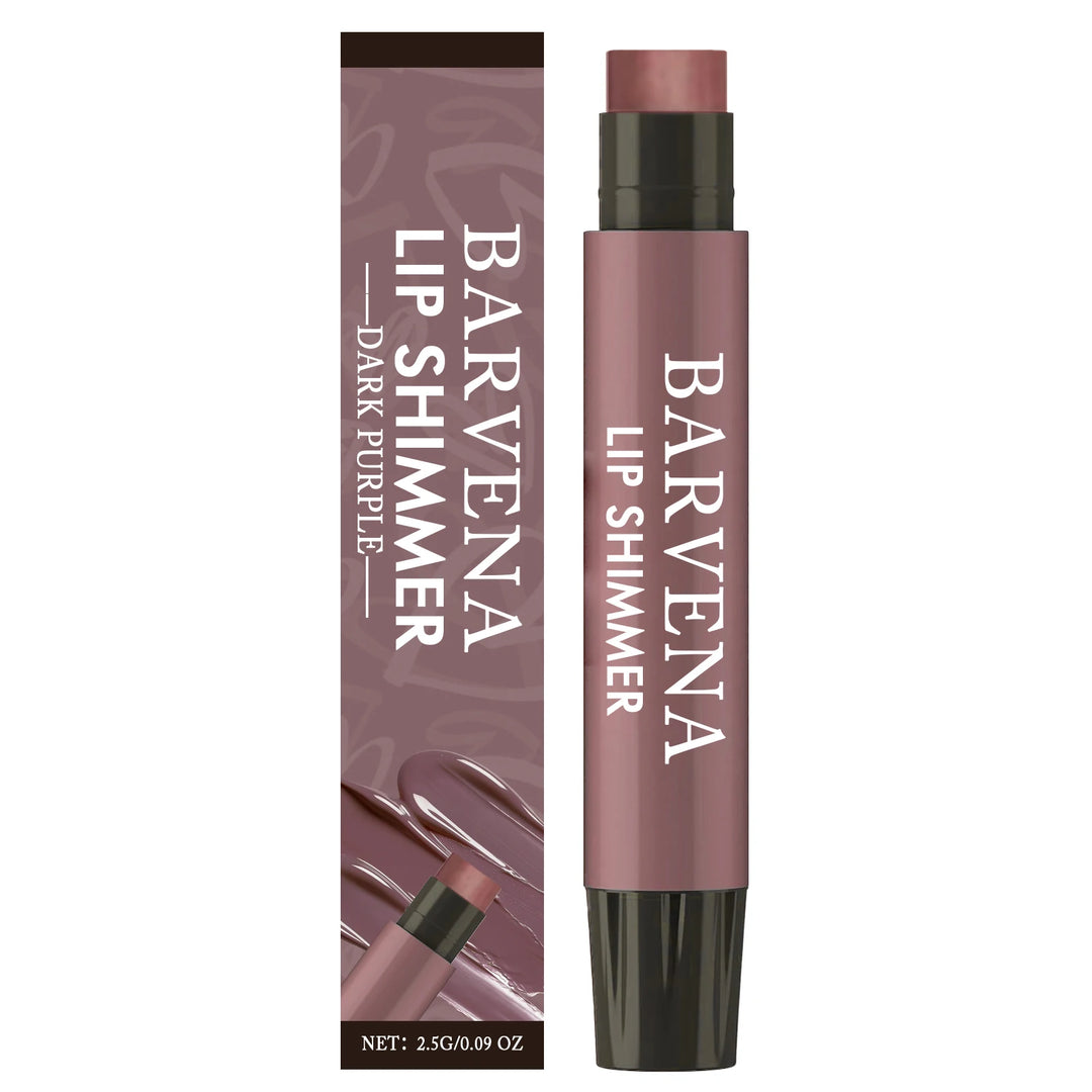 Lip Shimmer Dark Purple Tinted Lip Balm Stick Long Lasting Hydration with Natural Glowy Finish Moisturizing & Nourishing Makeup