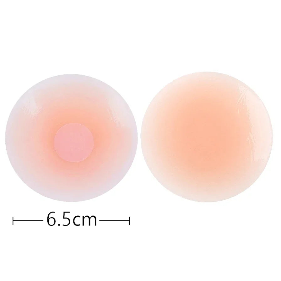 Reusable Women Breast Petals Lift Nipple Cover Invisible Petal Adhesive Strapless Backless Stick on Bra Silicone Breast Stickers