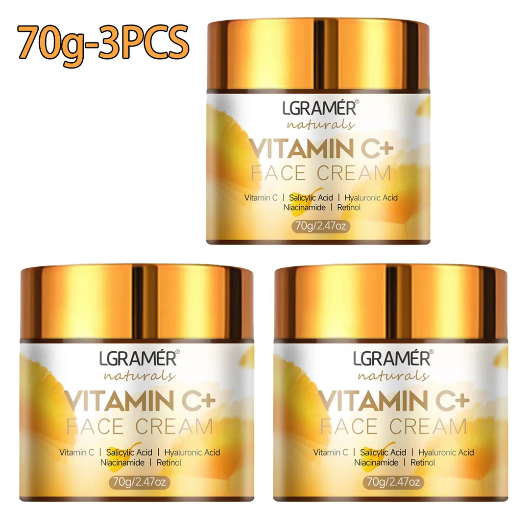 Vitamin C Face Cream Retinol Smooth Wrinkle Moisturizing Firming Hyaluronic Lightening Repairing Smooth Skincare Whitening Cream
