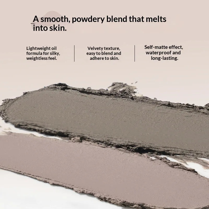 DEZONE Waterproof Contour Stick Highly Pigmented Sculpting Shading Powder Easy Blend Long Lasting V-Shape Face Makeup Tool