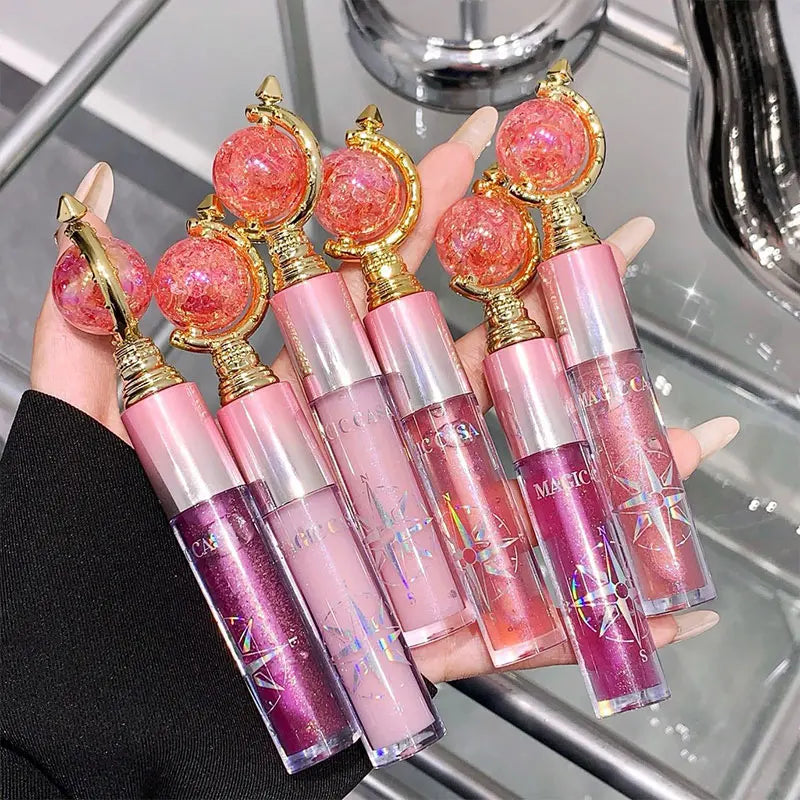 MAGIC CASA Shimmering Lip Gloss — Hydrating and Moisturizing, Mirror Finish, Plumping Glass-Like Lips