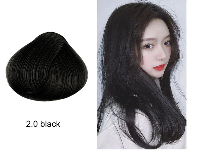 Mokeru Natural Organic Brown Hair Color Permanent Hair Coloring Shampoo Long Lasting Hair Dye Shampoo For Women Professional Dye