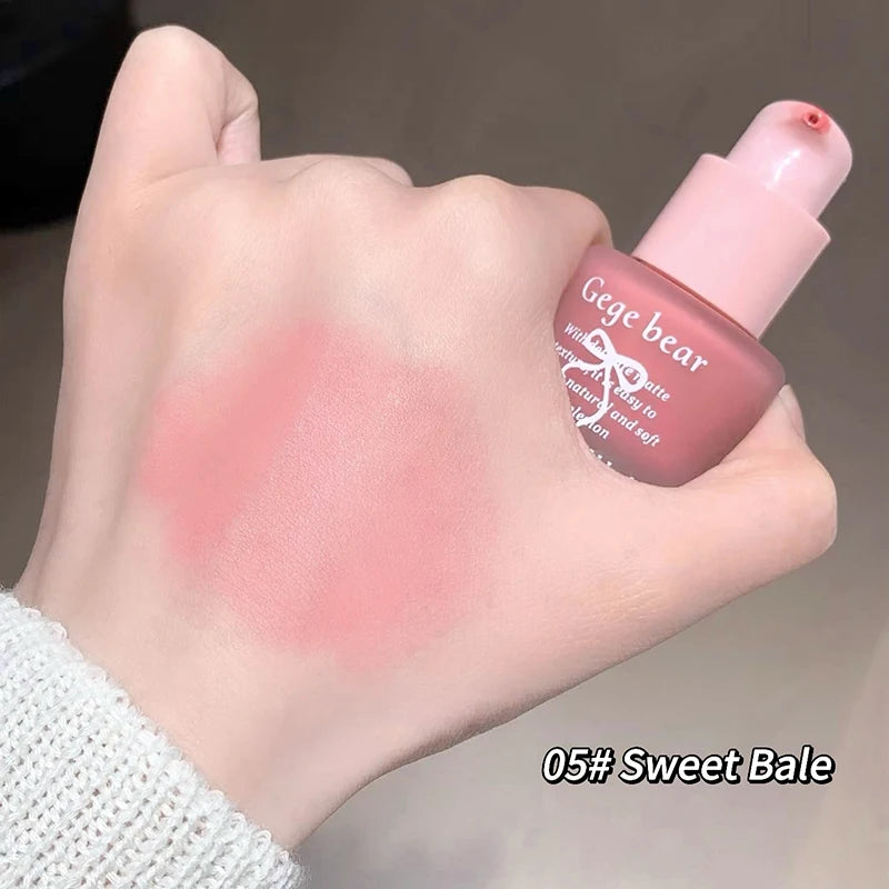 Gege Bear Light Blush Liquid Moisturizing Mirror Vitality Moisturizing Whitening Brightening Natural Rouge