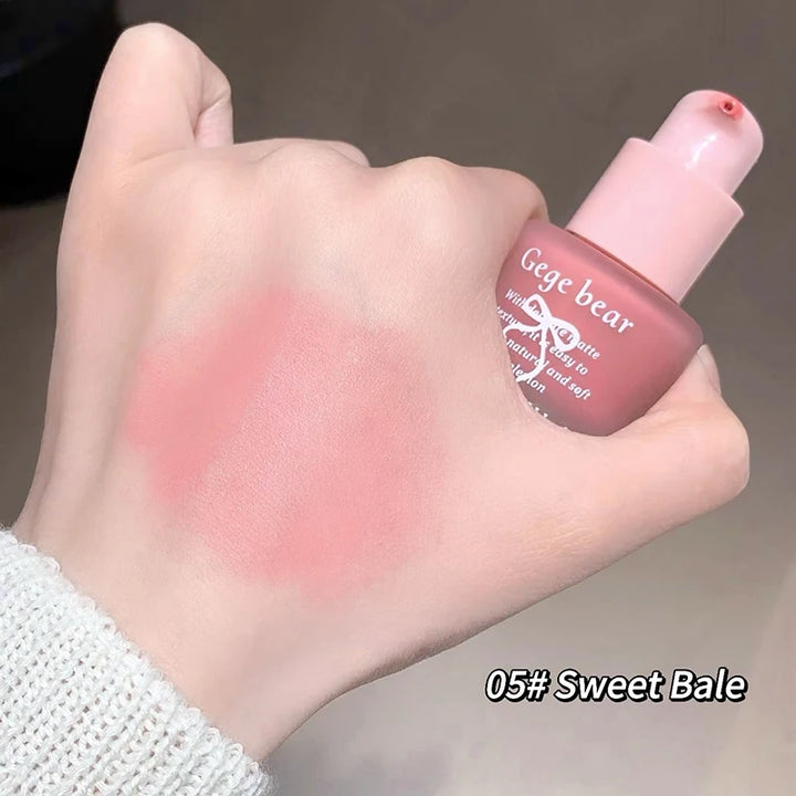 Gege Bear Light Blush Liquid Moisturizing Mirror Vitality Moisturizing Whitening Brightening Natural Rouge