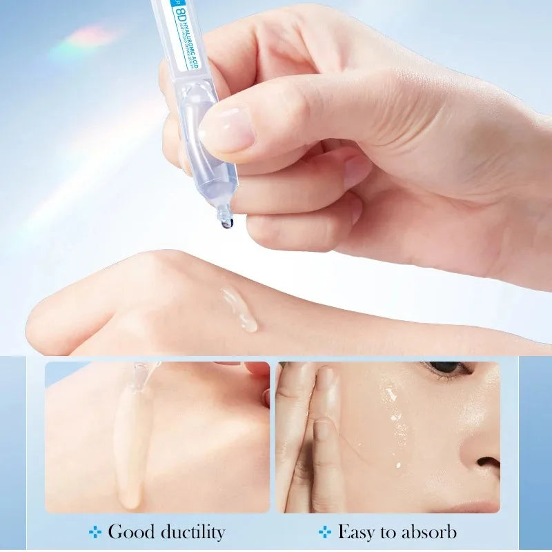 Hyaluronic Acid Face Serum Anti-Aging Deep Nourishing Fullerene Collagen Wrinkle Essence Whitening Lifting Skin Care