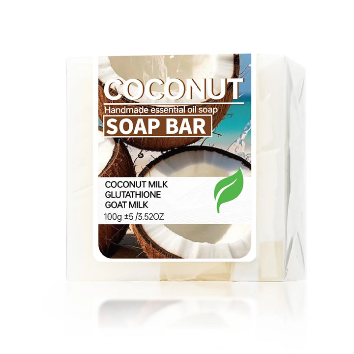 Coconut milk moisturizing soap, glutathione brightening cleansing soap, goat milk nourishing cleansing soap, bath soap, portable