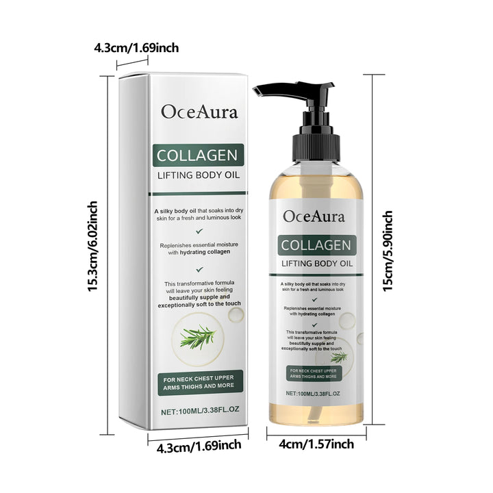 OceAura Collagen Lifting Body Oil,Firming Body Oil,Compact Body Oil,Massage Oil,Body Oil Women Collagen Skin Tightening 100ml