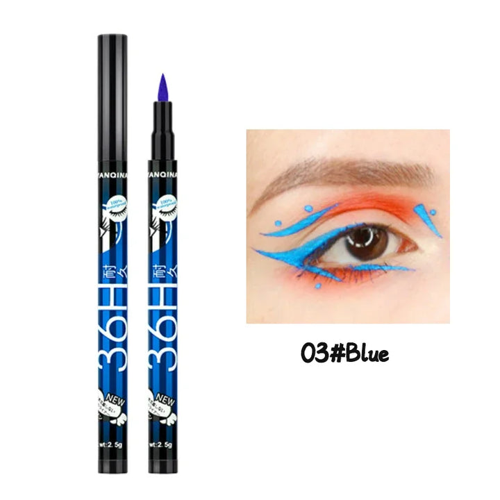 36H Black Quick-drying Eyeliner Waterproof Liquid Eye Liner Pen Long Lasting Smooth Pencil Not Blooming Eyes Makeup Cosmetics