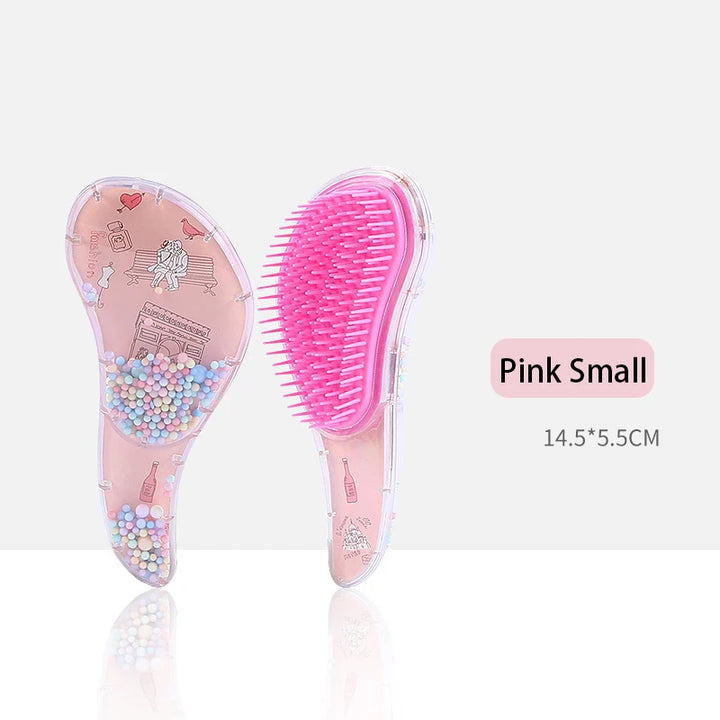 2025 New Cute Children's Horn Comb Cartoon Transparent Comb Anti Knot Fashion Massage Comb Smooth Hair Comb Hairdressing Comb