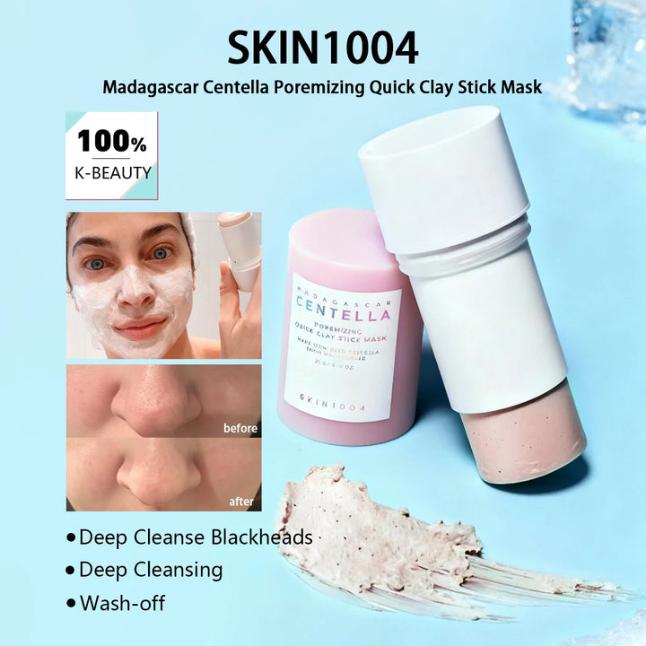 SKIN1004 Madagascar Centella Poremizing Quick Clay Stick Mask,Thorough Pore Cleansing,Mattifying,K-Beauty,Korean Makeup