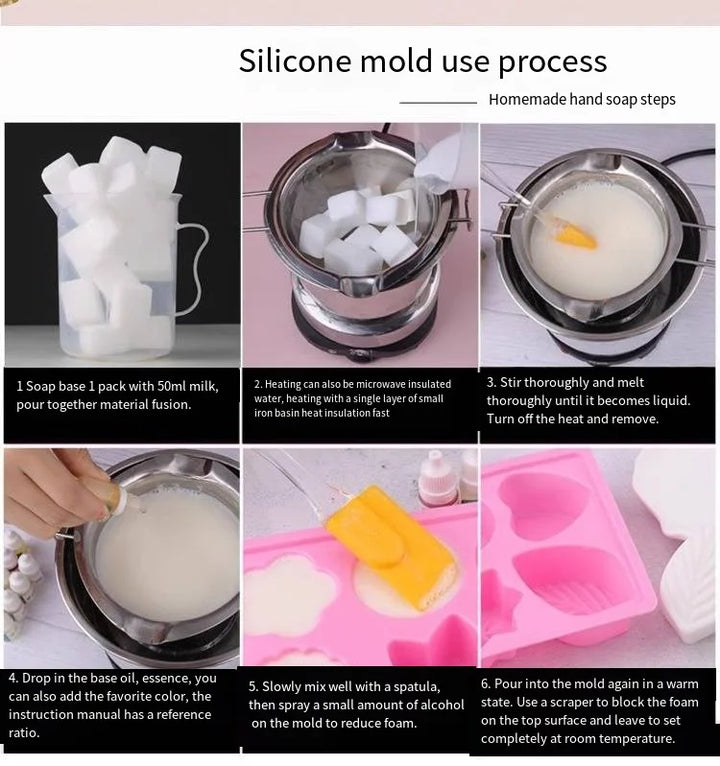 DIY Handmade Soap Material Pack Home Soap Mold Making Tool Soap Base Material Creative Multi-function Soap Making Tool Set