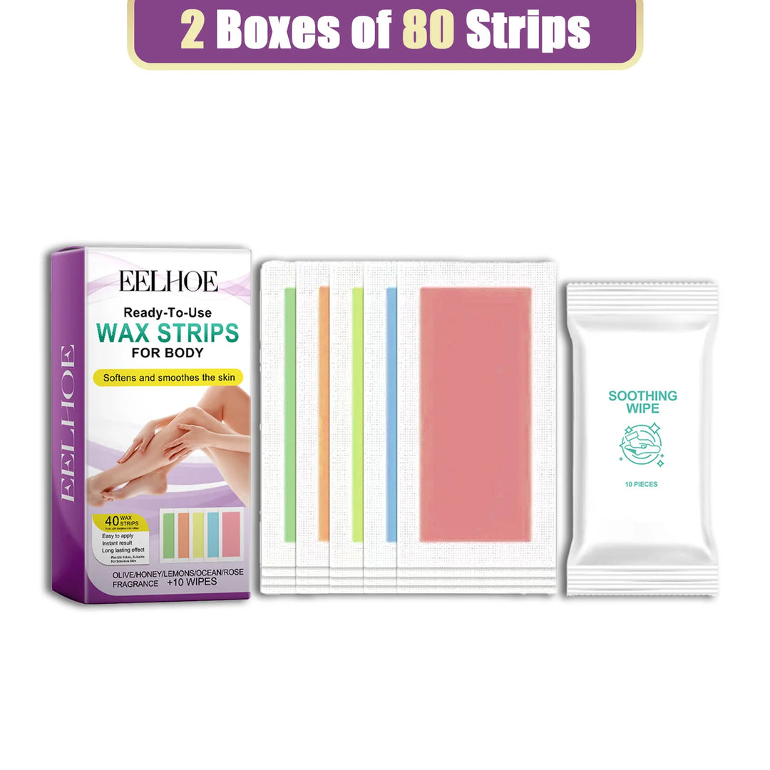 EELHOE Hair Removal Wax Strips Nonwoven Body Cloth Professional Face Body Neck Leg Lip Hairs Remover Beauty Body Care Wax Paper
