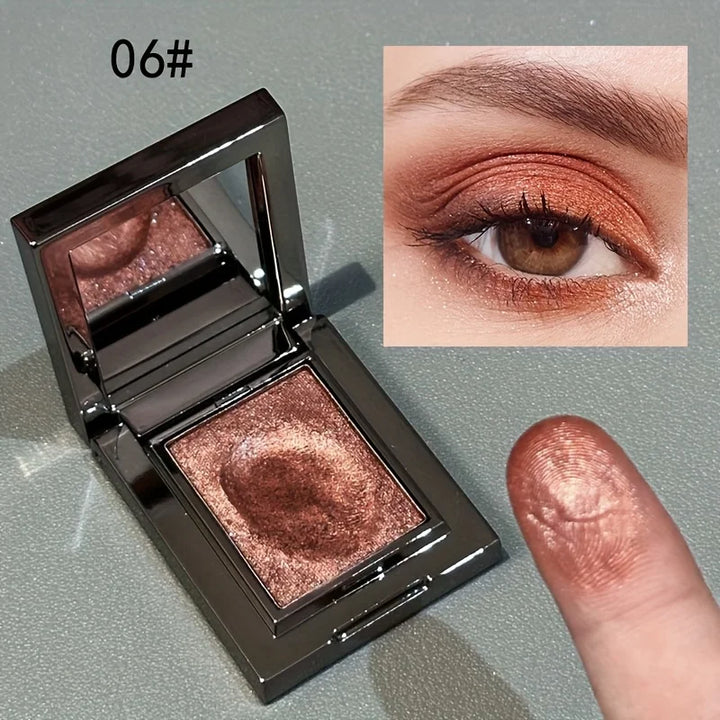 Single Color Glitter Eyeshadow Waterproof Sweatproof Long Lasting Highlight for Party Cosplay