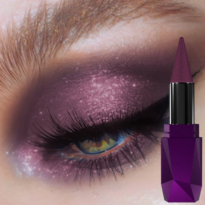 25 Color 1PC Pearl Eyeshadow Stick Waterproof Long Lasting Glitter & Matte Color Eye Shadow Makeup Face Highlight Cosmetics Gift