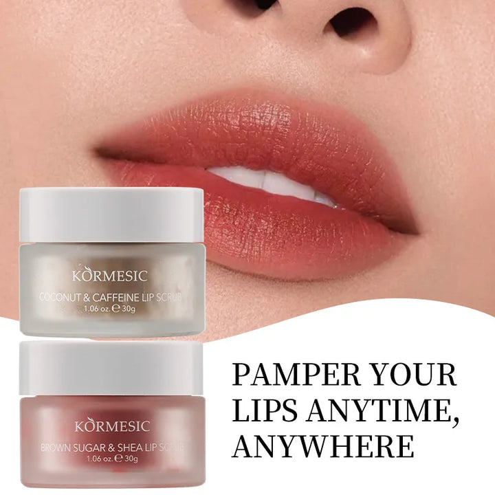 Moisturizing Anti-Cracking Lip Scrub, Brightens, Whitens, and Softens Lips, Gently Removes Dead Skin and Chapped Skin