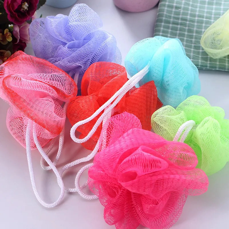 10Pc Color Random Bath Shower Soap Bubble Body Wash Exfoliate Puff Sponge Mesh Net Ball Bath Brushes Random Color Wholesale