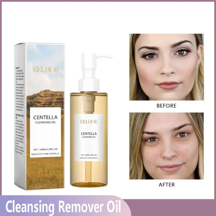 Cleansing Remover Oil Facial Makeup Remover Moisturizing Face Refresher Cleaning Centella Asiatica Extract Vitamin E Oil