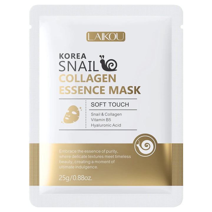 Snail Mucin & Protein Sheet Mask,Anti-Aging & Repair Face Mask,Hydrating Firming Essence Mask for Wrinkles and Pores,5/10/20 PCS