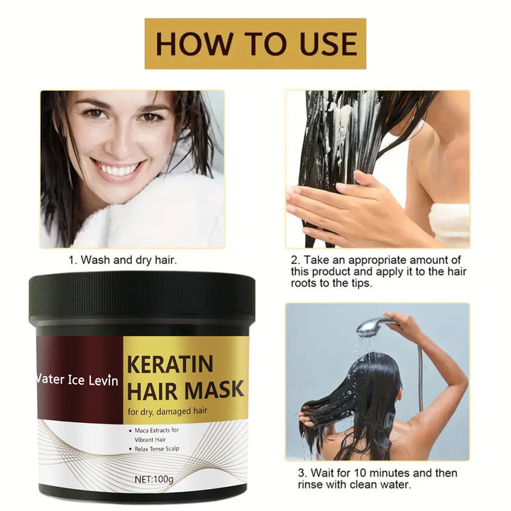 Magical Keratin Hair Mask 5 Seconds Fast Repair Damaged Frizzy Hair Soft Smooth Shiny Straightening Deep Moisturizing Hair Care