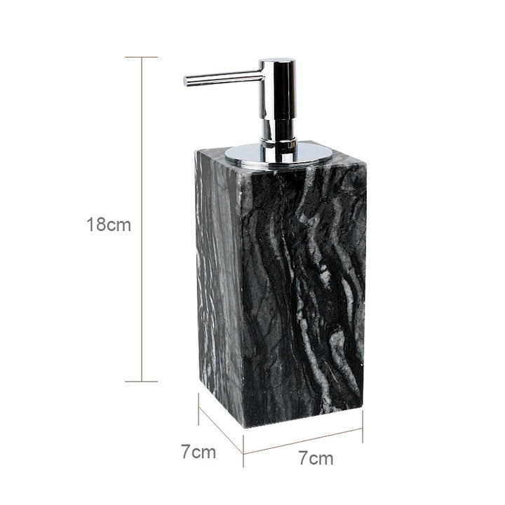 Tree Black Natural Marble Set for Bathroom Luxury Toothbrush Holder Soap Dispenser Soap Dish Tray Bathroom Accessories Sets