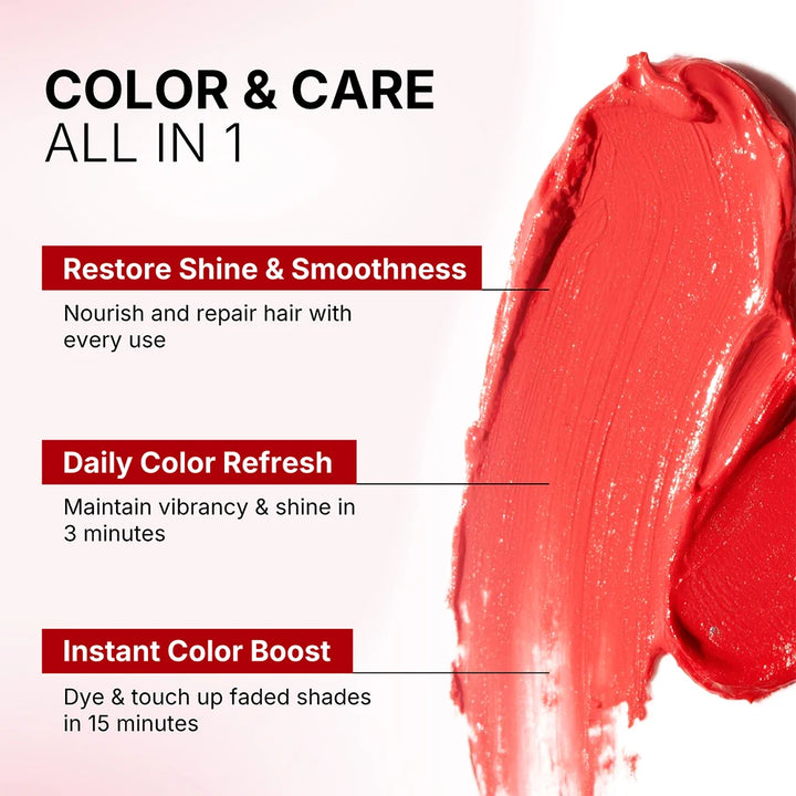 Karseell 500ml Color Depositing Red Hair Mask Color Boosting Conditioner, Hydrates and Enhances Red Tones for Color-Treated Hair