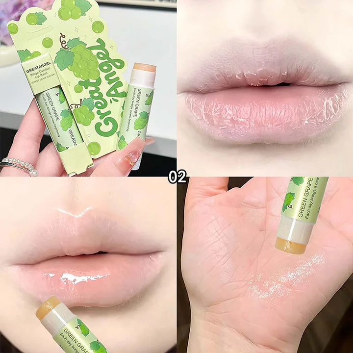 1/3Pc Fruit Lip Balm Moisturizing Clear Lip-Primer Mask Cute Jelly Tinted Lip Stick Lighten Lines Plump Lip Care Makeup