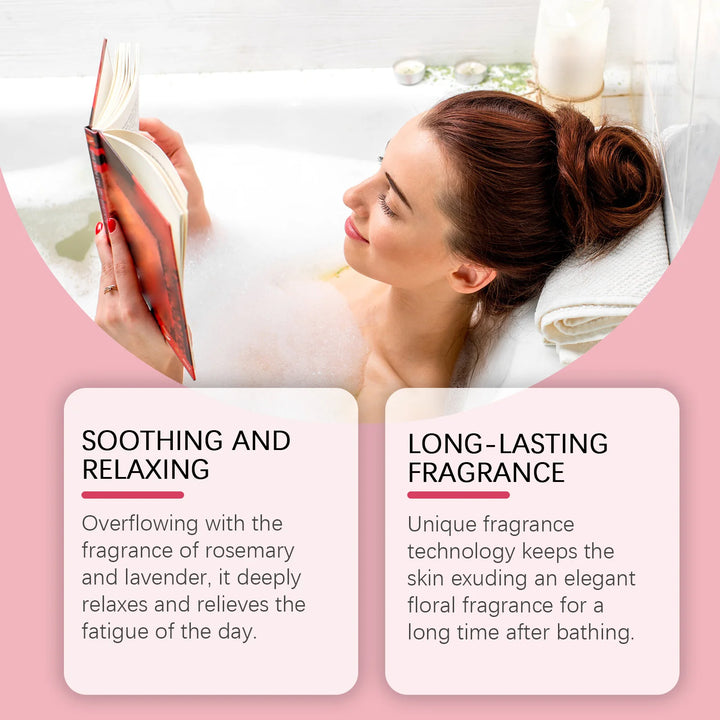 Christmas Bath Bombs - Floral Scented Fizzing Bath Salts With Skin-Softening Oils, Long Lasting Fragrance & Bubbles