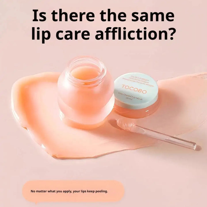 Gentle Lip Scrub Lip Mask 20ml Vitamin C Lemon Candy Sugar Scrub Overnight Repair Moisturizing Nourish Dry Lips Treatment