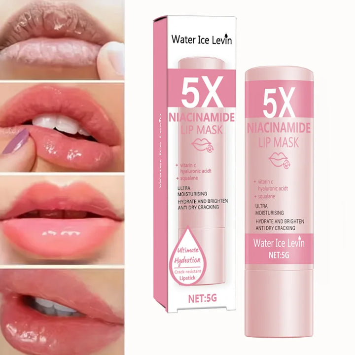 5X Niacinamide Lip Balm with Vitamin C & Hyaluronic Acid Ultra Moisturizing Hydrating Brightening Anti-Dry Crack Lip Care 5g