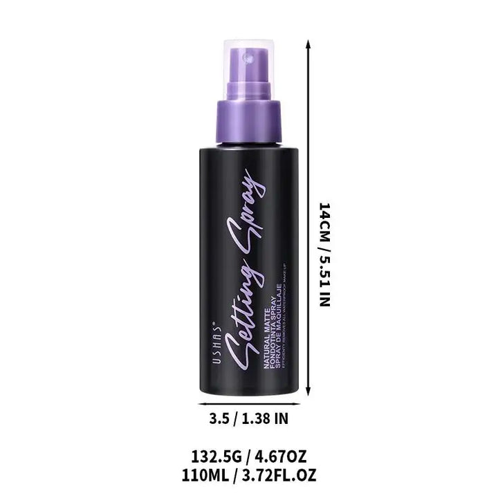 110ml Waterproof Makeup Setting Spray Long Lasting Oil Control Anti Sweat Natural Finish Face Mist for All Day Wear