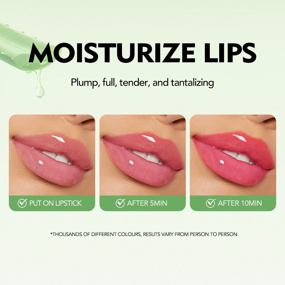 Aloe Vera Color Changing Lipstick – Moisturizing PH Reactive Lip Balm, Transfer-Resistant Long-Lasting Lip Color, Natural Flush
