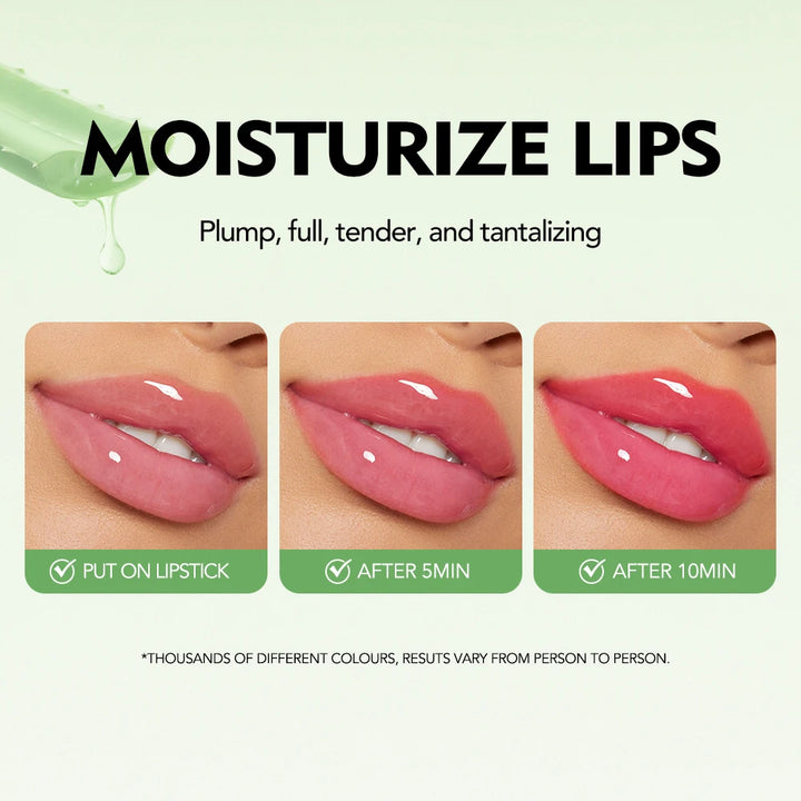 Aloe Vera Color Changing Lipstick – Moisturizing PH Reactive Lip Balm, Transfer-Resistant Long-Lasting Lip Color, Natural Flush