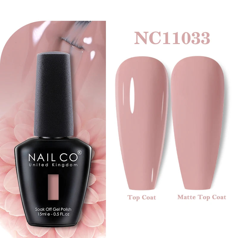 NAILCO 131Colors Vernis Semi Permanent UV Varnish Gel Nail Polish Nails Art Gel Manicure TOP BASE Varnish Hybrid