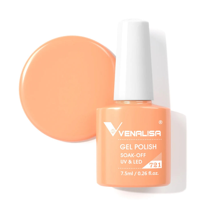 Venalisa HEMA TPO FREE Nail Gel Polish Glitter Gorgeous Full Coverage Soak Off UV LED French Nail Jelly Pink Nude Collection