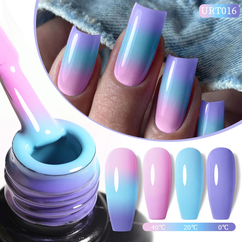 UR SUGAR 7/7.5ml Nude Glitter Color Nail Gel Polish Semi-permanent Varnish Soak Off Nail Art Base Top Coat UV LED Gel Manicure